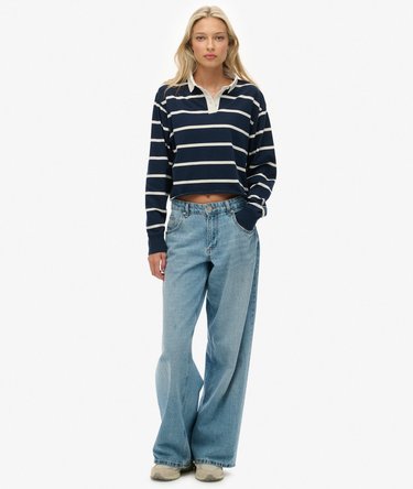 Polo de rugby rayé court Athletic Essentials Image 3