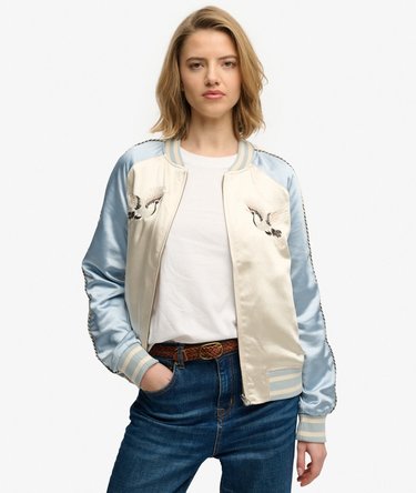 Suikajan Embroidered Bomber Jacket Image 3