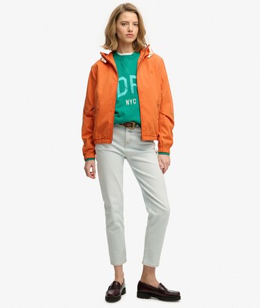 Veste &agrave; capuche en twill lav&eacute; Image 3