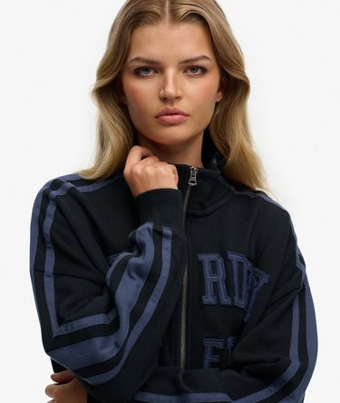 Athletic Essentials Applique Loose Zip Track Top Image 4