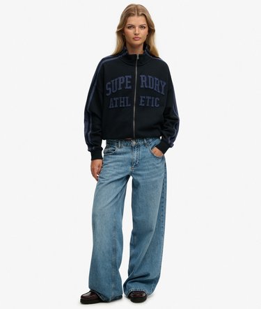 Athletic Essentials Applique Loose Zip Track Top Image 3