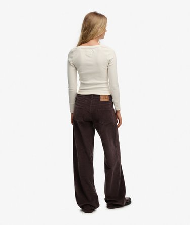 Pantaloni in Velluto a Coste Jumbo Baggy Vita Media Image 6