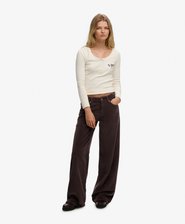 Mid Rise Baggy Jumbo Kordfløyelsbukse