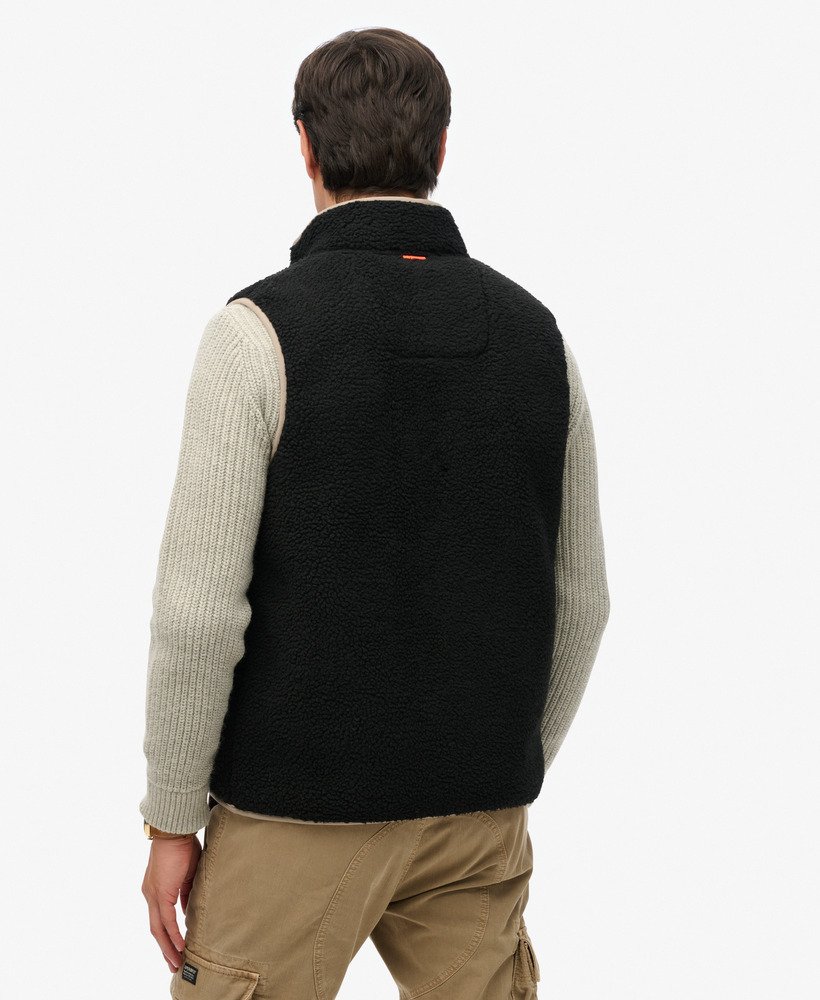 Gilet Pile Uomo Scaldacuore Country Caccia, Kam, Taglie Forti 2XL-8XL, Nero O Blu