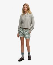 Cotton Check Elastic Shorts