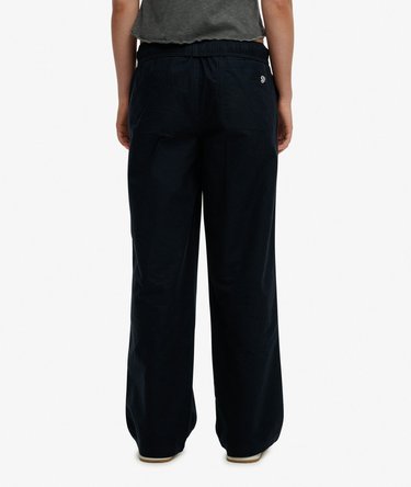 Cotton Linen Elastic Trousers Image 5