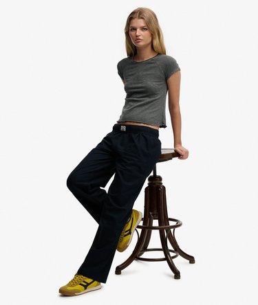 Cotton Linen Elastic Trousers Image 2