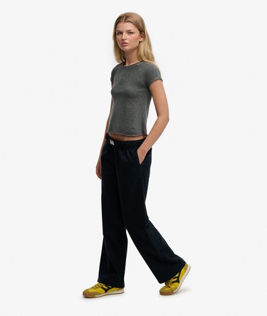 Cotton Linen Elastic Trousers Image 3