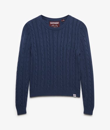 Essentials Slim Kabelstrikket Sweater Image 6