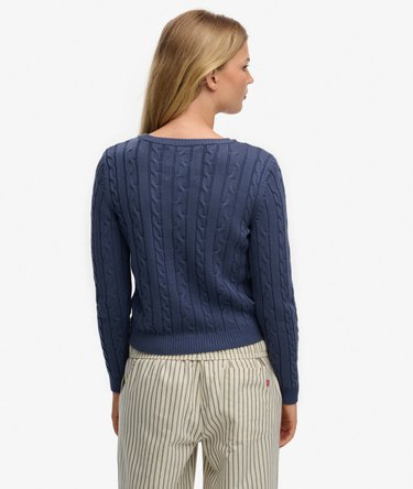 Essentials Slim Kabelstrikket Sweater Image 5