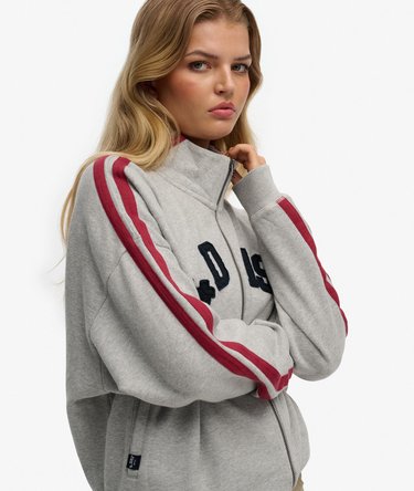 Athletic Essentials Applique Loose Zip Track Top Image 4