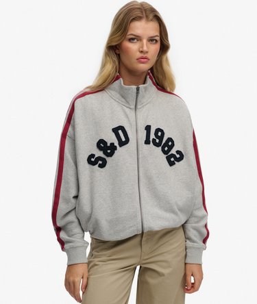 Athletic Essentials Applique Loose Zip Track Top Image 1