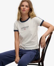 Athletic Essentials Ringer-T-Shirt mit Grafik