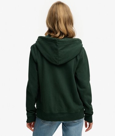 Essential Logo Half Brushed Zip Hoodie Image 5