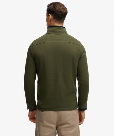 Cotton Classics Jersey Sweater Met Halve Rits Image 5