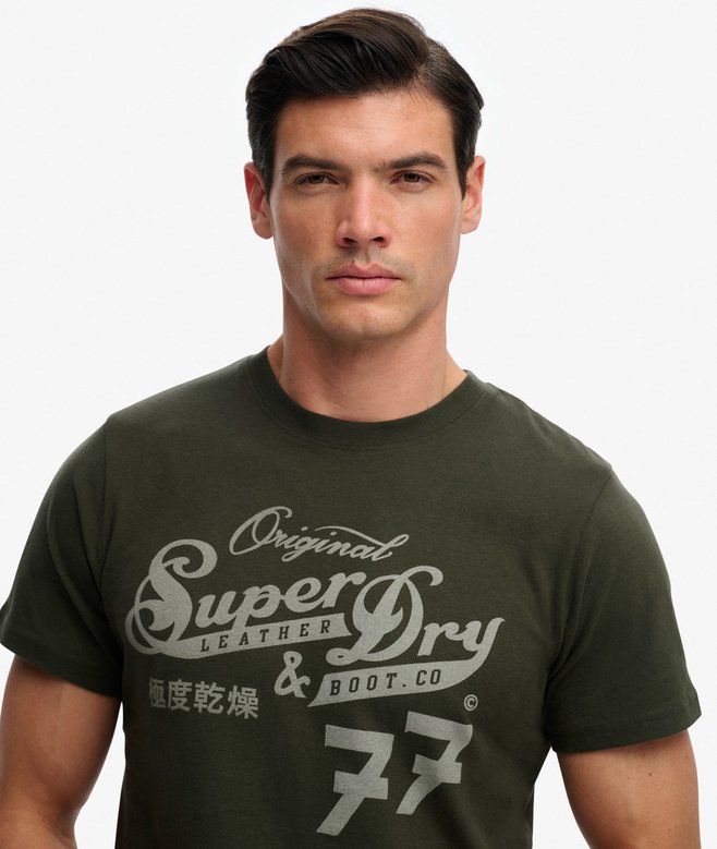 Leather & Boot Co Script T-Shirt