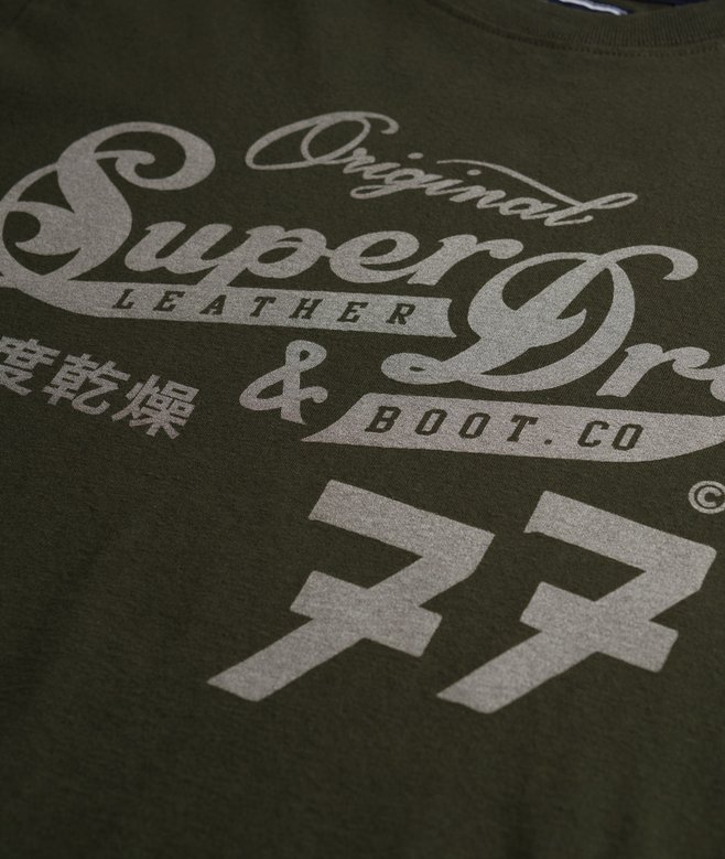 Leather & Boot Co Script T-Shirt