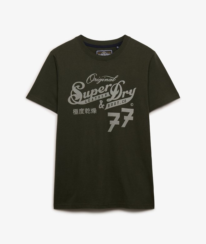 Leather & Boot Co Script T-Shirt