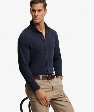 Camisa Manga Larga Vintage Destroy Pique Image 2