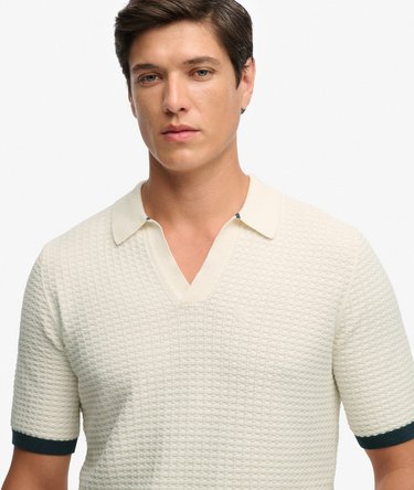 Gebreide Johnny Collar Polo Image 4