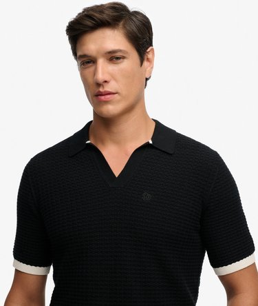 Gebreide Johnny Collar Polo Image 4