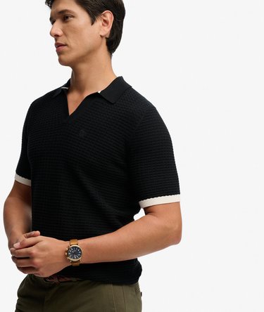 Gebreide Johnny Collar Polo Image 2