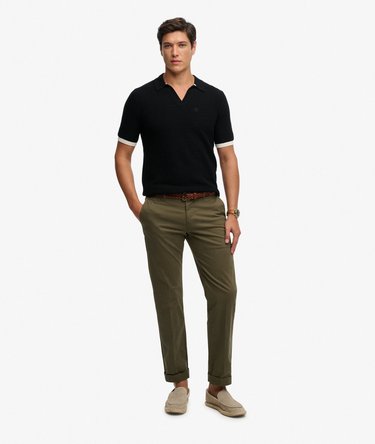 Gebreide Johnny Collar Polo Image 3