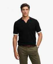 Johnny Collar Knitted Polo Shirt