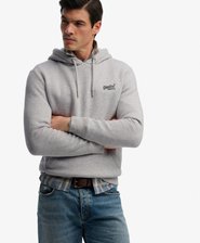 Vintage Logo Broderad Huvtröja