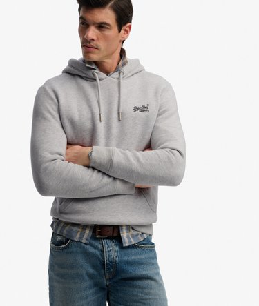 Vintage Logo Broderad Huvtröja Image 2