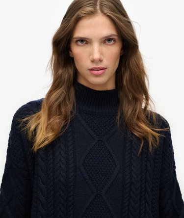 Abito in Maglia a Trecce Slouchy Image 4