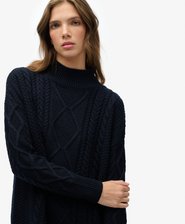 Abito in Maglia a Trecce Slouchy