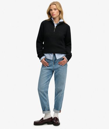 Essential Strikket Genser med Halvglidel&aring;s Image 3