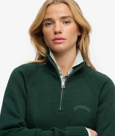 Essential Strikket Genser med Halvglidel&aring;s Image 4