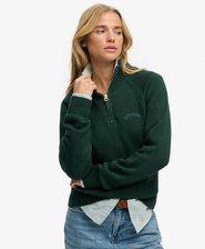 Essential Strikket Genser med Halvglidel&aring;s