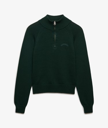 Essential Strikket Genser med Halvglidel&aring;s Image 6