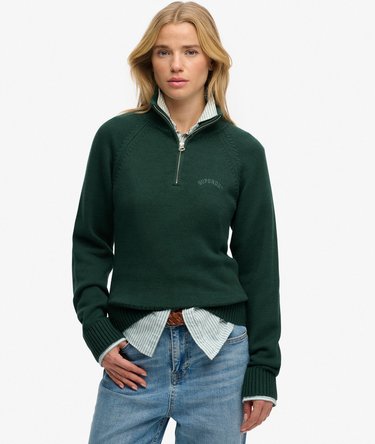 Essential Strikket Genser med Halvglidel&aring;s Image 1