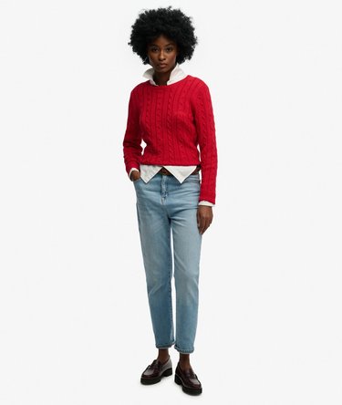 Sweter Essential z dzianiny kablowej Image 3