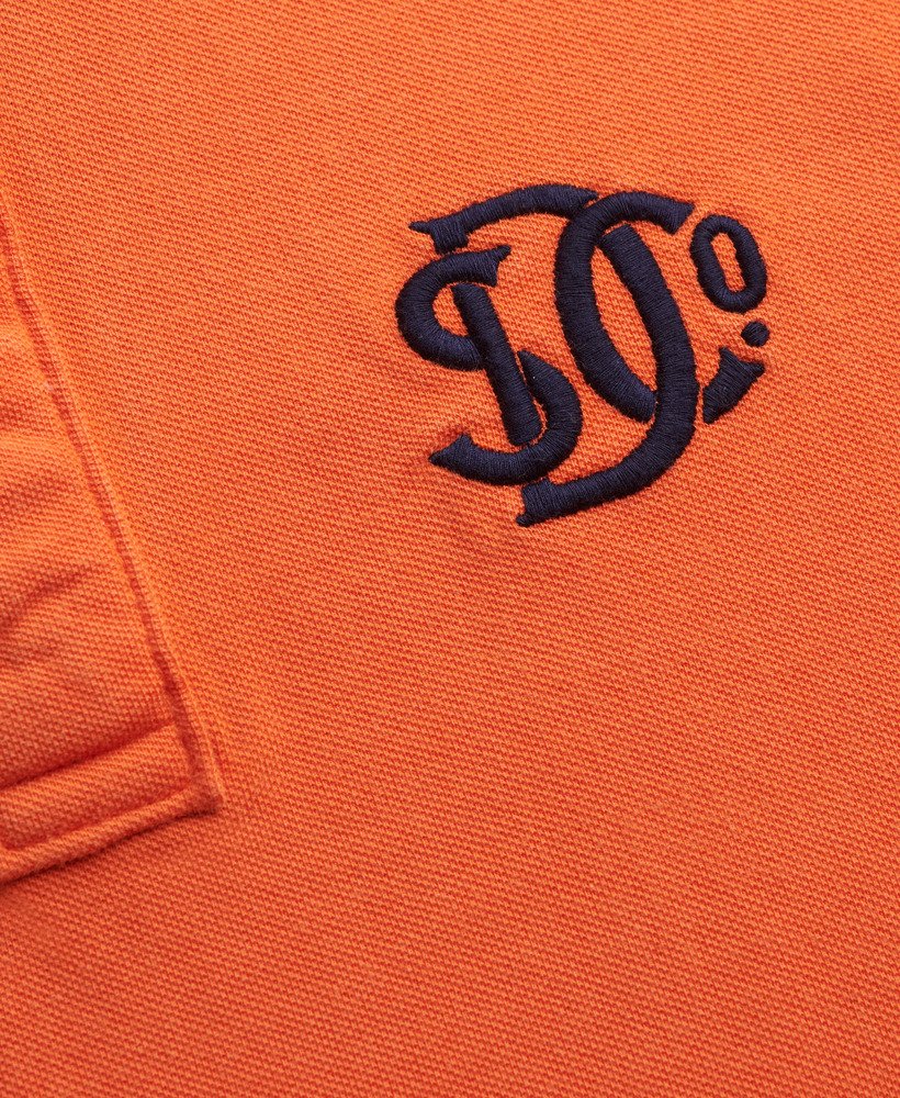 Pique Monogram Polo-Optic/darkest Navy