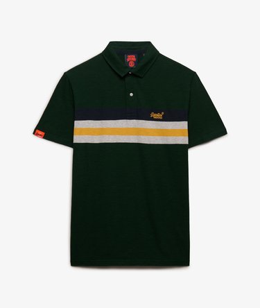 Lightweight Stripe Jersey Polo Top Image 6