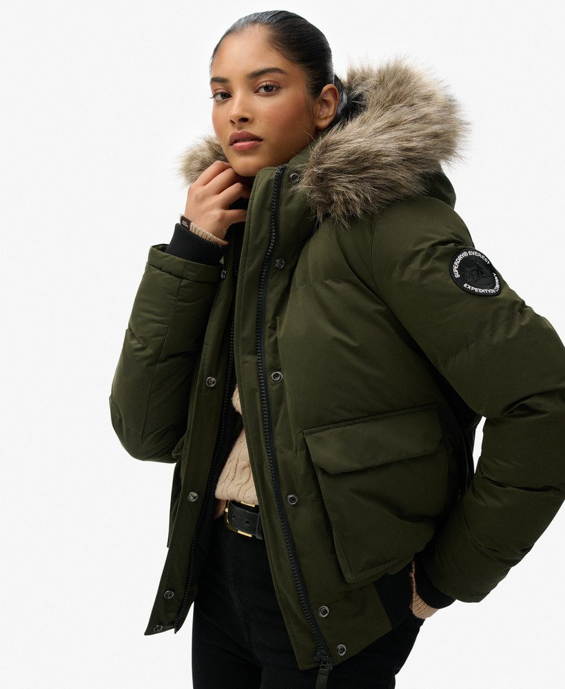 womens Everest Microfibre Ella Bomber Jacket in Surplus Goods