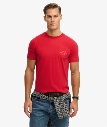 Vintage Prep T-Shirt mit Tasche Image 1