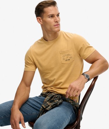 Vintage Prep T-Shirt mit Tasche Image 2