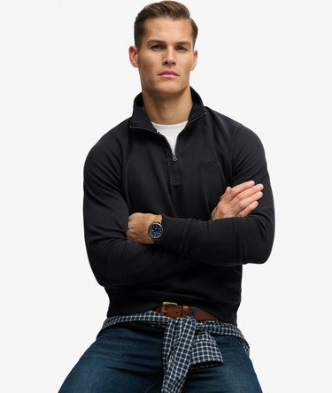 Essential Logo Raglan Henley Jumper Image 2