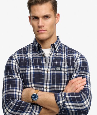 Chemise Lumberjack en Coton &agrave; Manches Longues Image 4