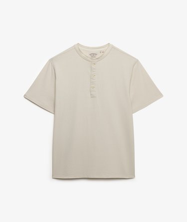 T-shirt Grandad Manches Courtes en Coton et Lin Image 7