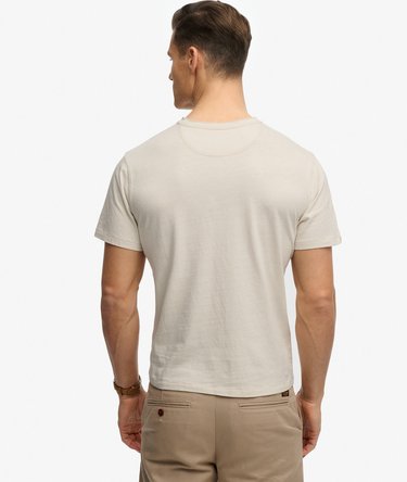 T-shirt Grandad Manches Courtes en Coton et Lin Image 5