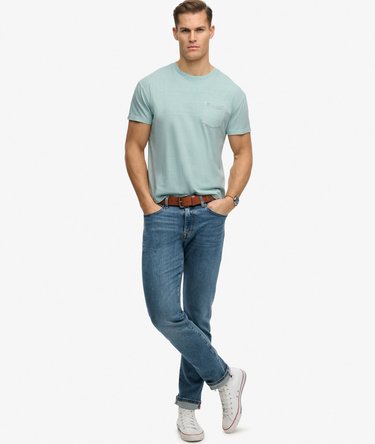 Classic Cotton Linen Pocket T-Shirt Image 3