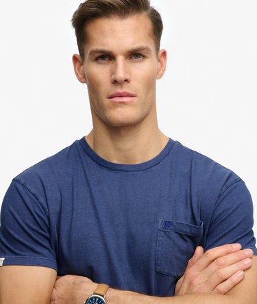 Classic Cotton Linen Pocket T-Shirt Image 4
