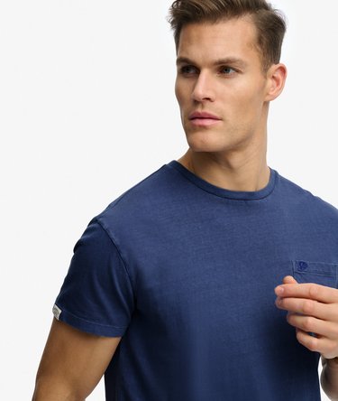 Classic Cotton Linen Pocket T-Shirt Image 2